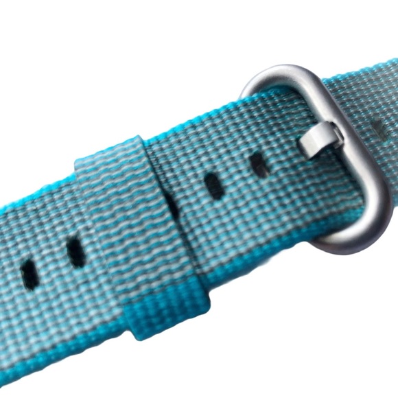 5/$20 NEW Blue Nylon Webbing Woven Band Apple Watch 38/40/41mm M Buckle - Picture 4 of 7